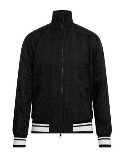 Dolce & Gabbana Man Sweatshirt Black Size 42 Polyamide, Cotton, Elastane