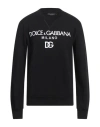 Dolce & Gabbana Man Sweatshirt Black Size 44 Cotton, Elastane, Pvc - Polyvinyl Chloride, Polyester In Black