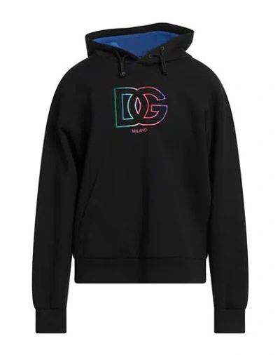 Dolce & Gabbana Man Sweatshirt Black Size 44 Cotton, Viscose