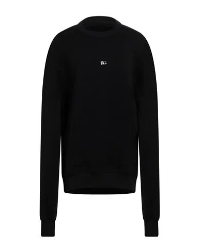 Dolce & Gabbana Man Sweatshirt Black Size Xs Cotton, Elastane