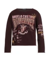 Dolce & Gabbana Man Sweatshirt Burgundy Size 38 Cotton, Polyester In Multi