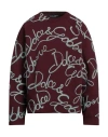 Dolce & Gabbana Man Sweatshirt Burgundy Size 36 Cotton, Polyester, Wool, Acrylic, Alpaca Wool In Red