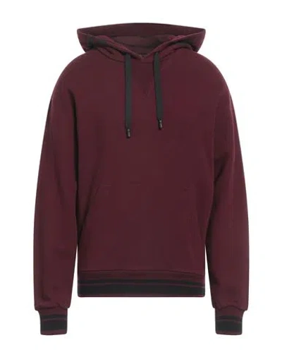 Dolce & Gabbana Man Sweatshirt Burgundy Size 46 Cotton, Elastane In Red