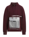 Dolce & Gabbana Man Sweatshirt Burgundy Size S Cotton, Polyester, Polyurethane, Acetate In Red