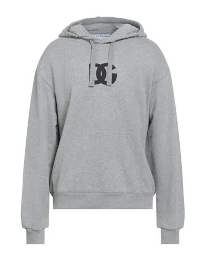 Dolce & Gabbana Man Sweatshirt Grey Size 38 Cotton In Gray