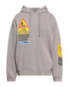 Dolce & Gabbana Man Sweatshirt Grey Size 44 Cotton, Polyester, Polyamide In Grey