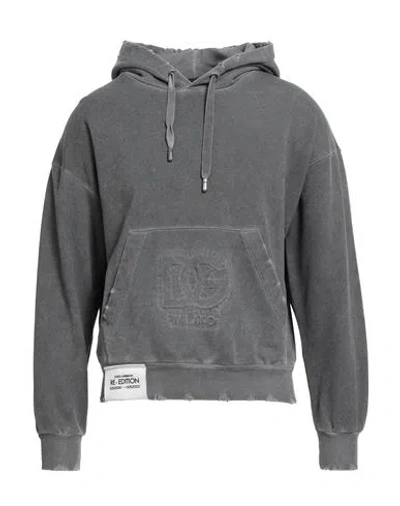 Dolce & Gabbana Man Sweatshirt Grey Size L Cotton In Multi