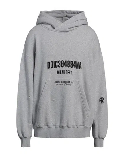 Dolce & Gabbana Man Sweatshirt Grey Size S Cotton