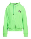 Dolce & Gabbana Man Sweatshirt Lime Green Size 44 Polyester In Green