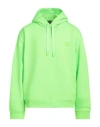 Dolce & Gabbana Man Sweatshirt Lime Green Size 44 Polyester, Brass In Green