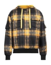 Dolce & Gabbana Man Sweatshirt Marigold Size 44 Silk, Polyester, Wool, Acrylic, Viscose In Yellow