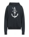 Dolce & Gabbana Printed Washed Cotton Jersey Hoodie In Blue