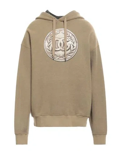 Dolce & Gabbana Man Sweatshirt Military Green Size Xl Cotton
