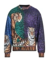 Dolce & Gabbana Man Sweatshirt Purple Size 38 Polyester, Cotton In Purple