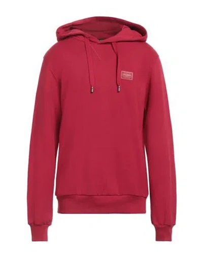 Dolce & Gabbana Man Sweatshirt Red Size 40 Cotton, Elastane In Red
