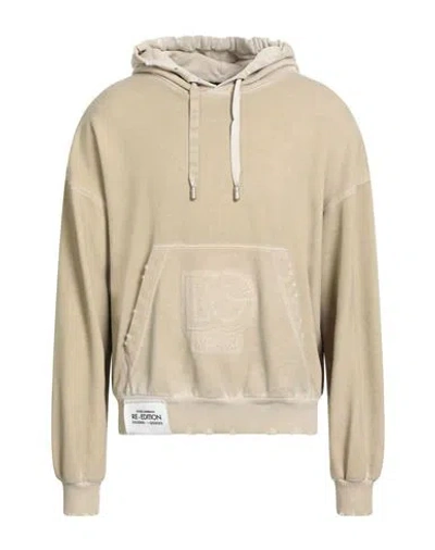 Dolce & Gabbana Man Sweatshirt Sage Green Size L Cotton In Neutral