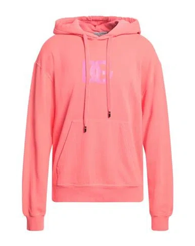 Dolce & Gabbana Man Sweatshirt Salmon Pink Size 48 Cotton