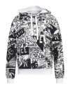 Dolce & Gabbana Graffiti Print Hooded Sweatshirt In White