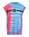 Dolce & Gabbana Man T-shirt Azure Size M Cotton In Blue