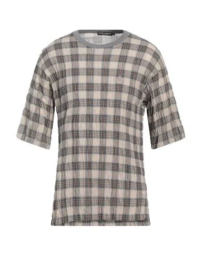 Dolce & Gabbana Man T-shirt Beige Size 44 Cotton