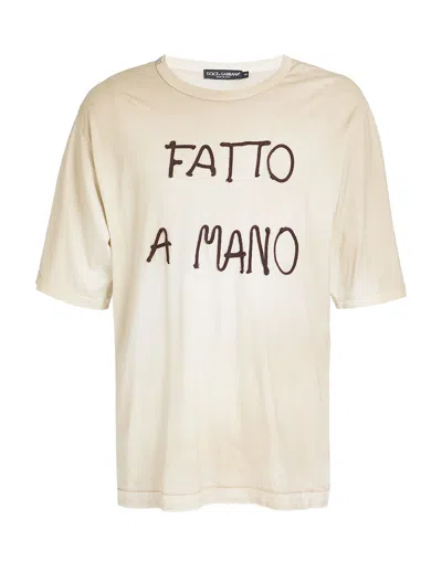Dolce & Gabbana T-shirts In Beige