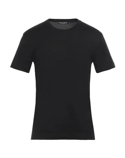 Dolce & Gabbana Man T-shirt Black Size 34 Cotton