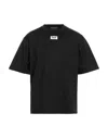 Dolce & Gabbana Man T-shirt Black Size 34 Cotton, Polyamide, Elastane, Polyurethane, Synthetic Fiber In Black