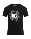 Dolce & Gabbana Man T-shirt Black Size 36 Cotton In Black