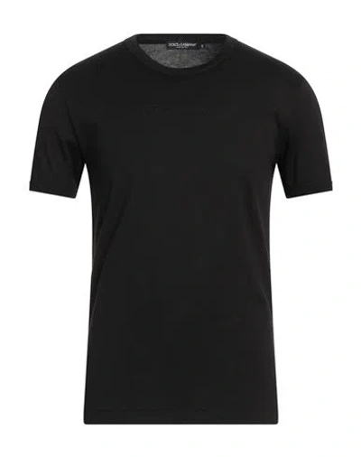 DOLCE & GABBANA DOLCE & GABBANA MAN T-SHIRT BLACK SIZE 36 COTTON