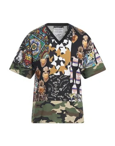 Dolce & Gabbana Man T-shirt Black Size 32 Cotton