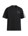 Dolce & Gabbana Man T-shirt Black Size 36 Cotton, Polyamide, Elastane, Polyester In Black