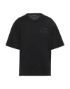 Dolce & Gabbana Man T-shirt Black Size 36 Cotton, Polyurethane