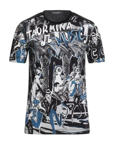 Dolce & Gabbana Man T-shirt Black Size 38 Cotton
