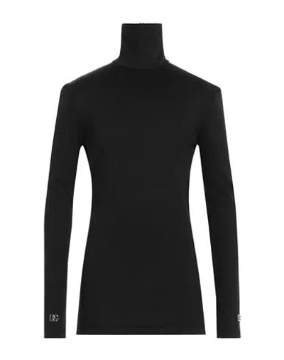 Dolce & Gabbana Man T-shirt Black Size 40 Polyester, Elastane, Zamak