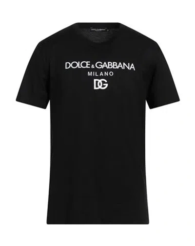 DOLCE & GABBANA DOLCE & GABBANA MAN T-SHIRT BLACK SIZE 40 COTTON