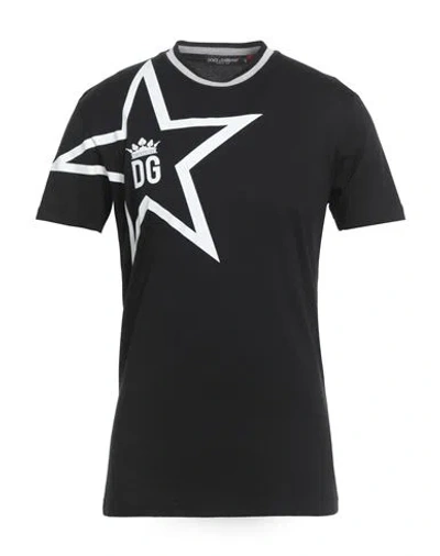 Dolce & Gabbana Man T-shirt Black Size 40 Cotton