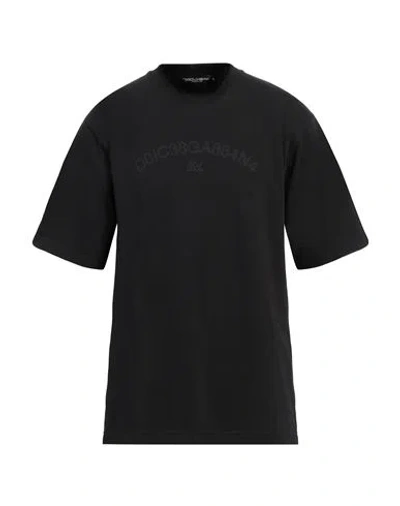 Dolce & Gabbana Man T-shirt Black Size 40 Cotton