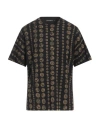 Dolce & Gabbana Cotton T-shirt With Coin Print In Black