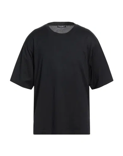 Dolce & Gabbana Man T-shirt Black Size 44 Cotton