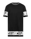 Dolce & Gabbana Man T-shirt Black Size 44 Cotton, Elastane In Black