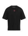 Dolce & Gabbana Man T-shirt Black Size 44 Cotton, Polyurethane In Black