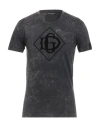 Dolce & Gabbana Man T-shirt Black Size 46 Cotton In Black