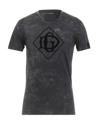 Dolce & Gabbana Man T-shirt Black Size 46 Cotton