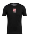 Dolce & Gabbana Man T-shirt Black Size 48 Cotton, Polyurethane, Polyester, Viscose In Black