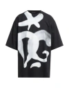 Dolce & Gabbana Cotton Dg Logo Graffiti Short Sleeve T Shirt In Black