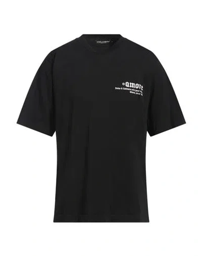 Dolce & Gabbana Man T-shirt Black Size M Cotton