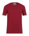 Dolce & Gabbana Man T-shirt Burgundy Size 40 Cotton In Red