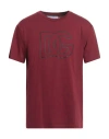 Dolce & Gabbana Man T-shirt Burgundy Size L Cotton In Red