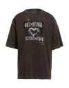 Dolce & Gabbana Man T-shirt Chocolate Brown Size Xl Cotton In Brown