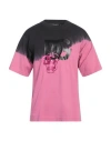 Dolce & Gabbana Man T-shirt Fuchsia Size 38 Cotton In Pink